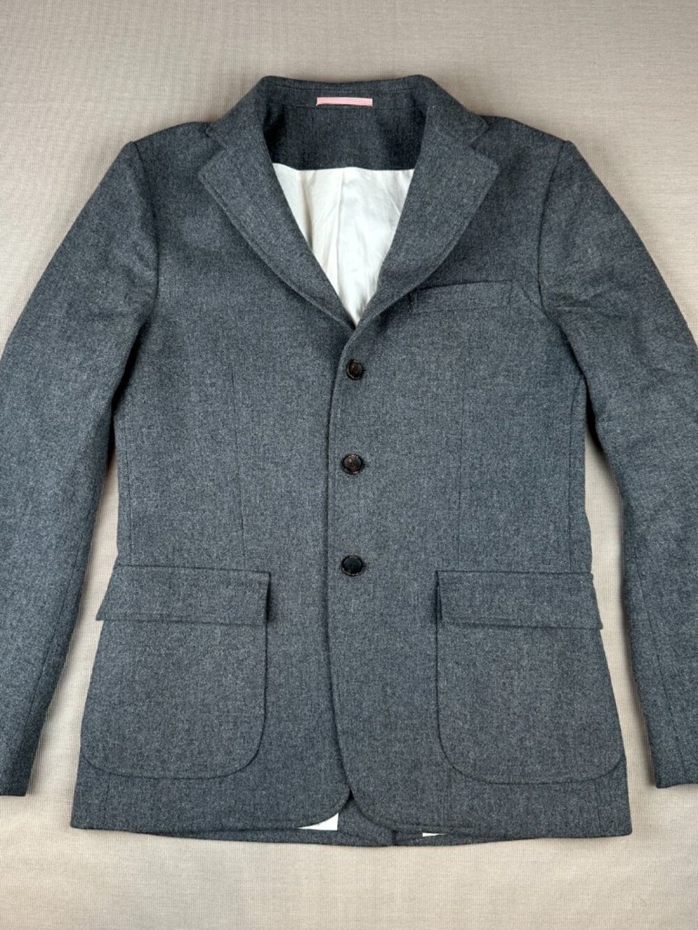 Apolis Global Citizen Wool Blend Blazer Jacket Gray Portugal Men’s S – Excellent